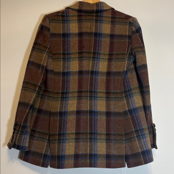 VERONICA BEARD WOOL PLAID BLAZER- size 2 - Picture 5 of 5